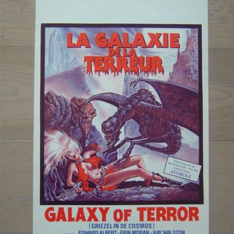 'Galaxy of terror' Belgian affichette